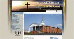 Desktop Screenshot of horsecreekchurchofgod.com